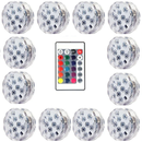 Kit Luminárias de Piscina RGB - Sem Fio Com Controle Remoto